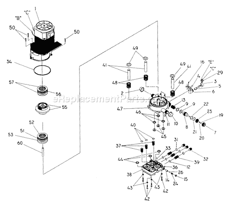 Page C Diagram and Parts List for 0777-2  Briggs and Stratton Pressure Washer